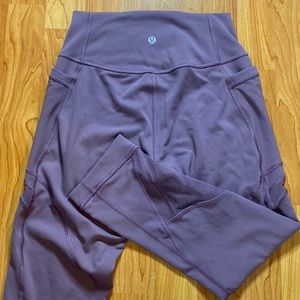 Lululemon Leggings Size 6 Mesh Detail